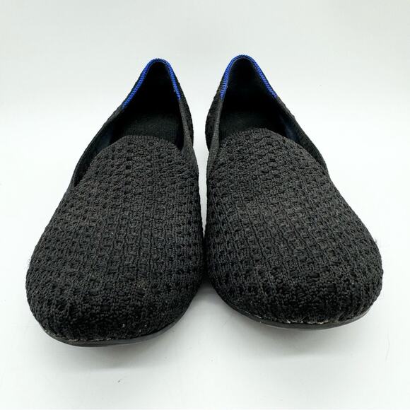 Rothy’s The Honeycomb Loafer Slip On Flats In Black Size 8 Office Preppy Comfort - Picture 6 of 13